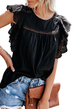 Load image into Gallery viewer, Hollowed Flutter Sleeve Casual Top
