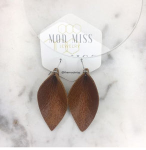 Petal Leather Earrings