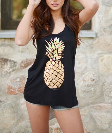 Pineapple Print Tank