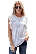 Load image into Gallery viewer, Hollowed Flutter Sleeve Casual Top
