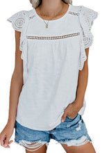 Load image into Gallery viewer, Hollowed Flutter Sleeve Casual Top
