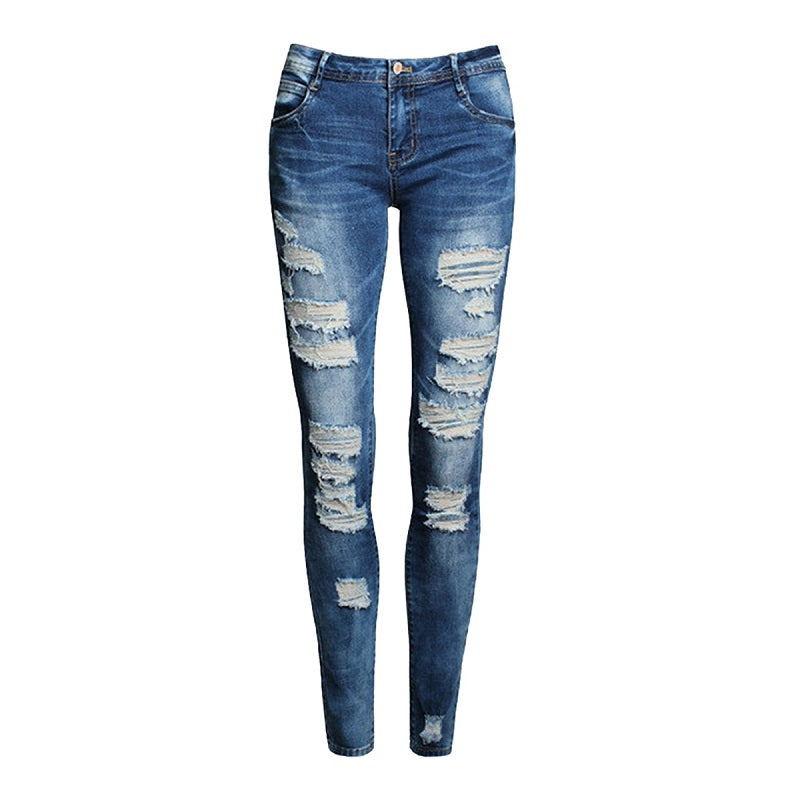 Boutique Stretch Cotton Boyfriend Skinny Jeans