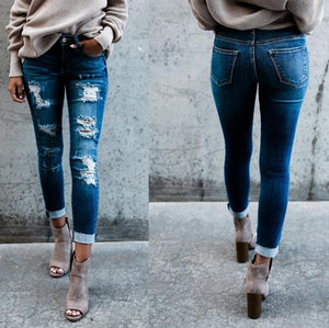 Spring Fashion Ripped Jeans